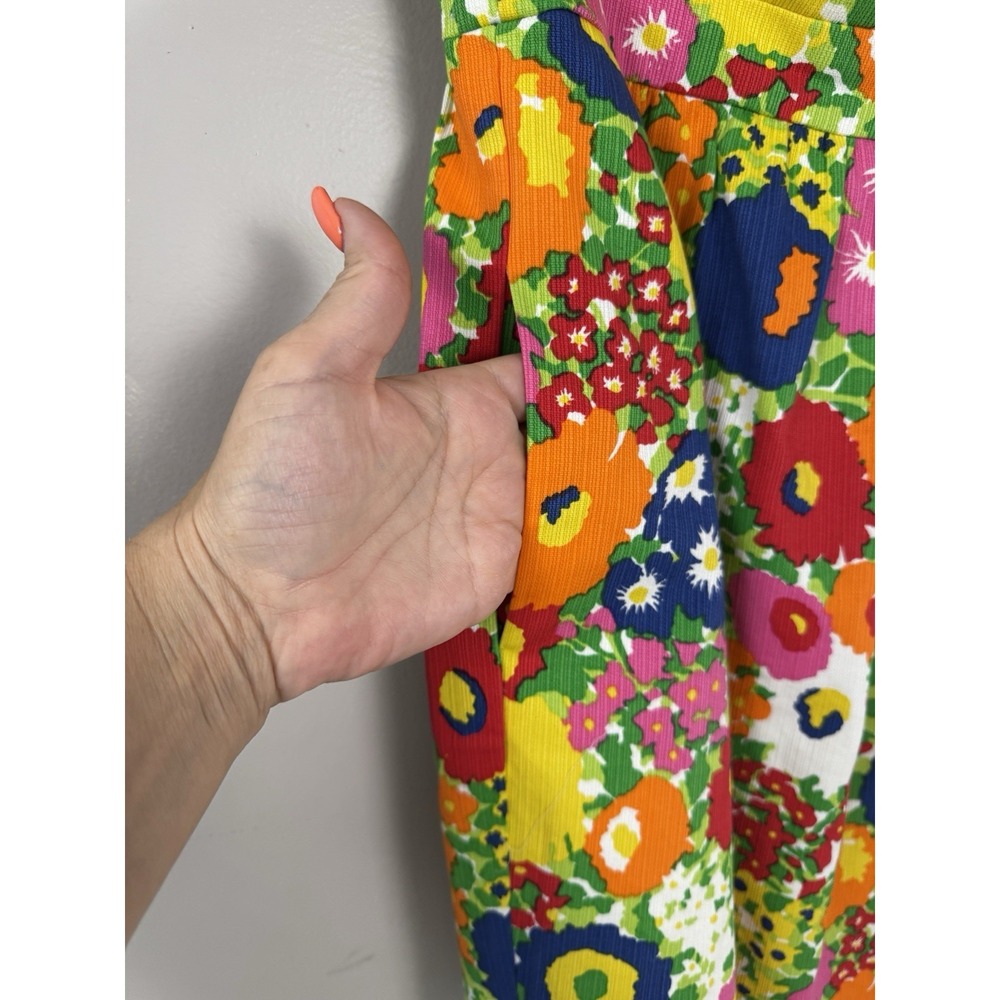 Shoshanna Women 4 Dress Floral Bloomcore Vibrant Pockets Luxury Resortwear Vacay - Picture 4 of 13